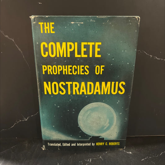 clarissimu the complete prophecies of nostradamus book, by henry c. roberts, 1975 Hardcover image 1