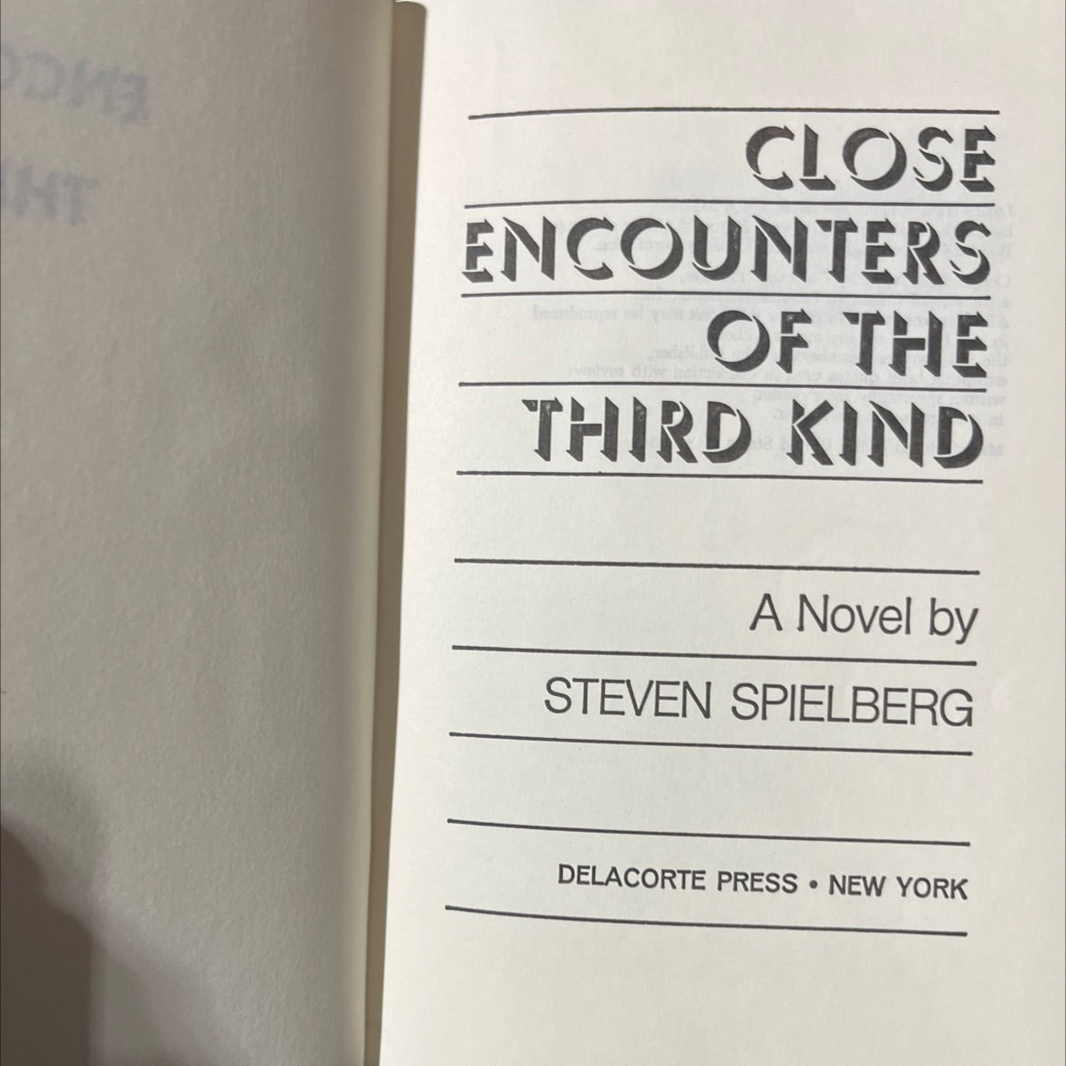 close encounters of the third kind a novel book, by steven spielberg, 1977 Hardcover image 2