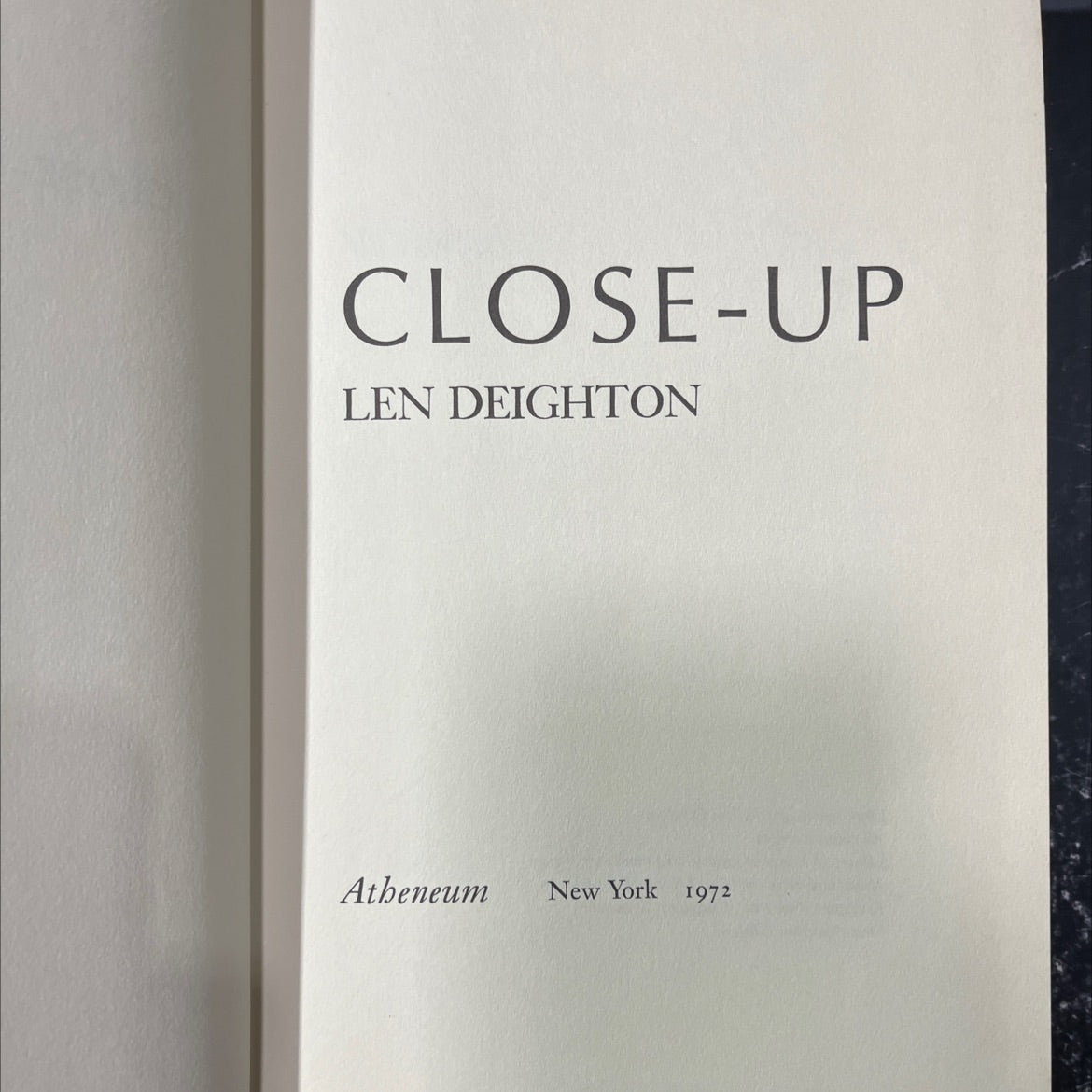 close-up book, by len deighton, 1972 Hardcover image 2