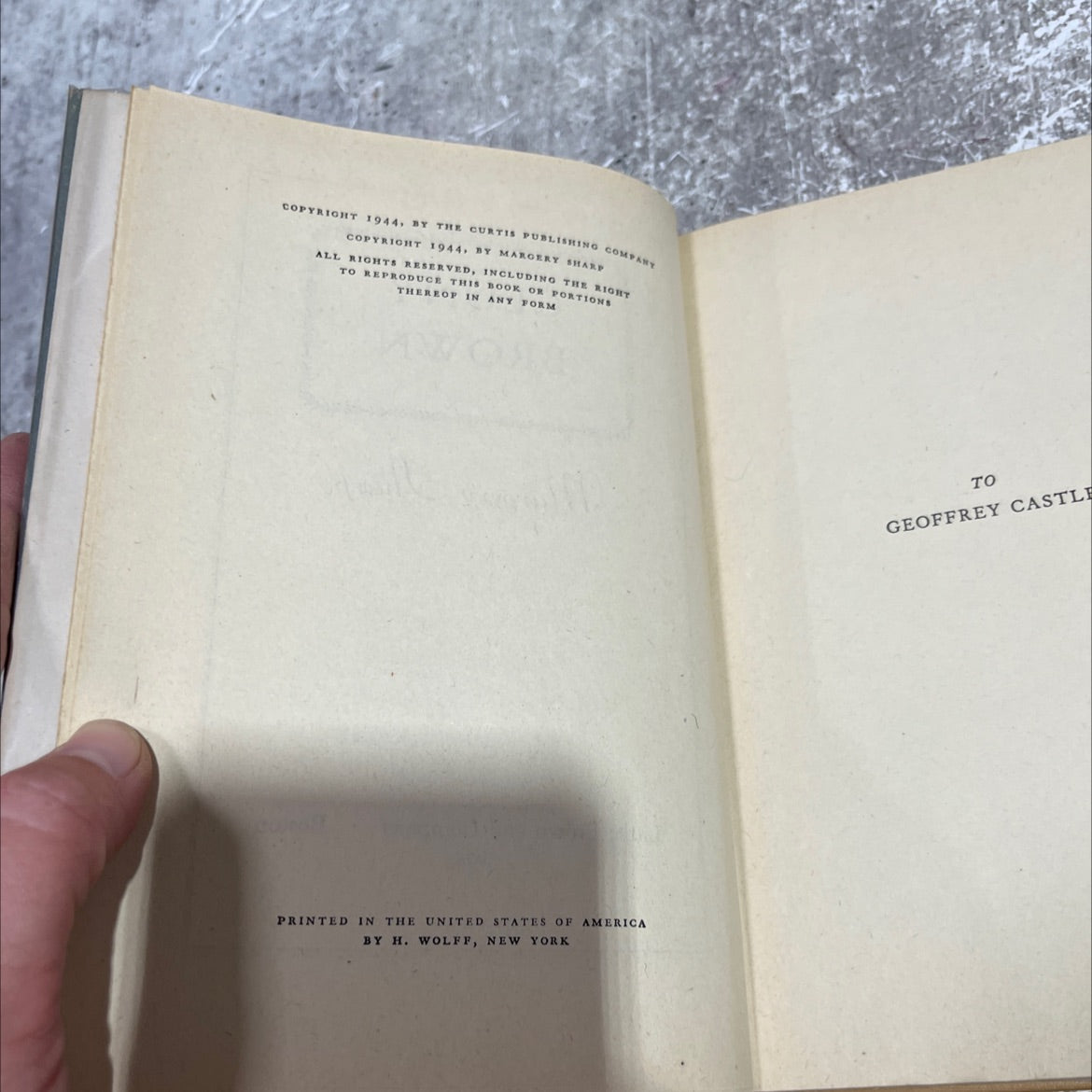 cluny brown book, by margery sharp, 1944 Hardcover image 3
