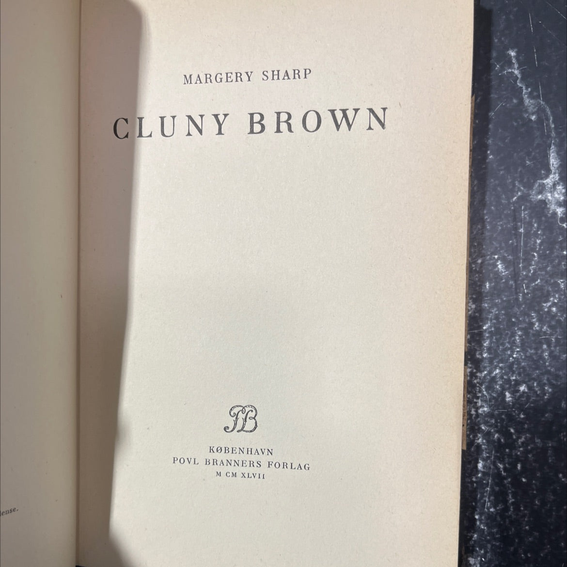 cluny brown book, by margery sharp, 1947 Leather image 3