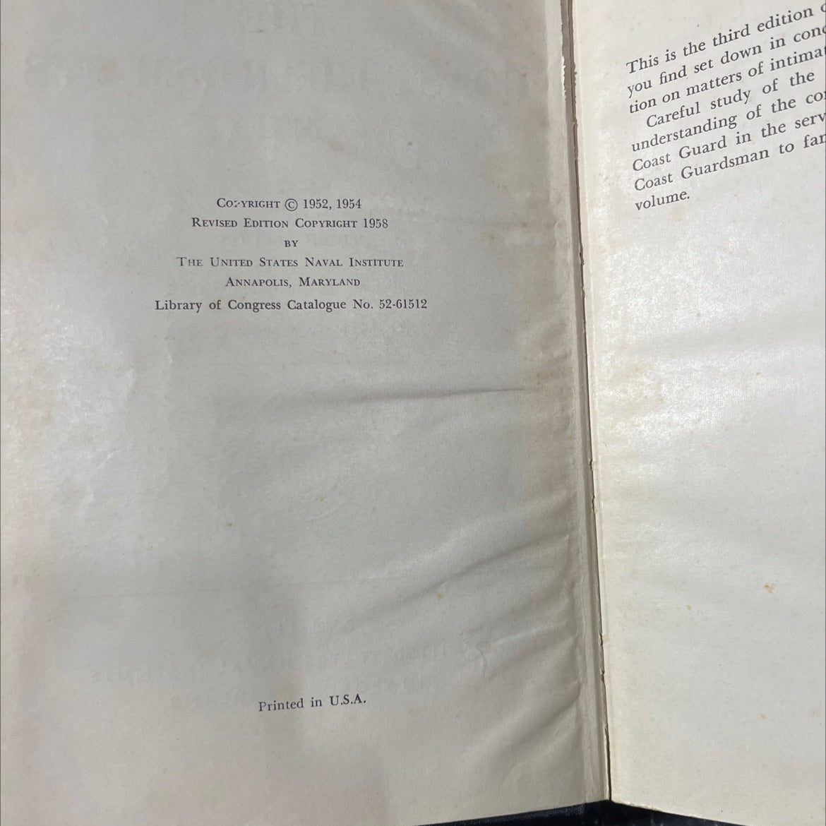 coast guardsman's manual book, by captain w. c. hogan, lcdr m. m. dickinson, 1958 Hardcover image 3