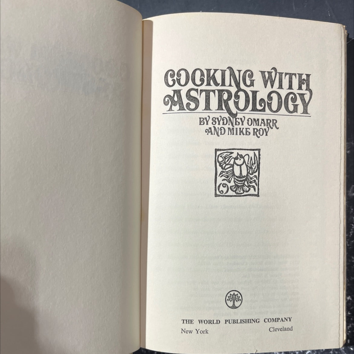 cocking with astrology book, by Sydney Omarr and Mike Roy, 1969 Hardcover image 2