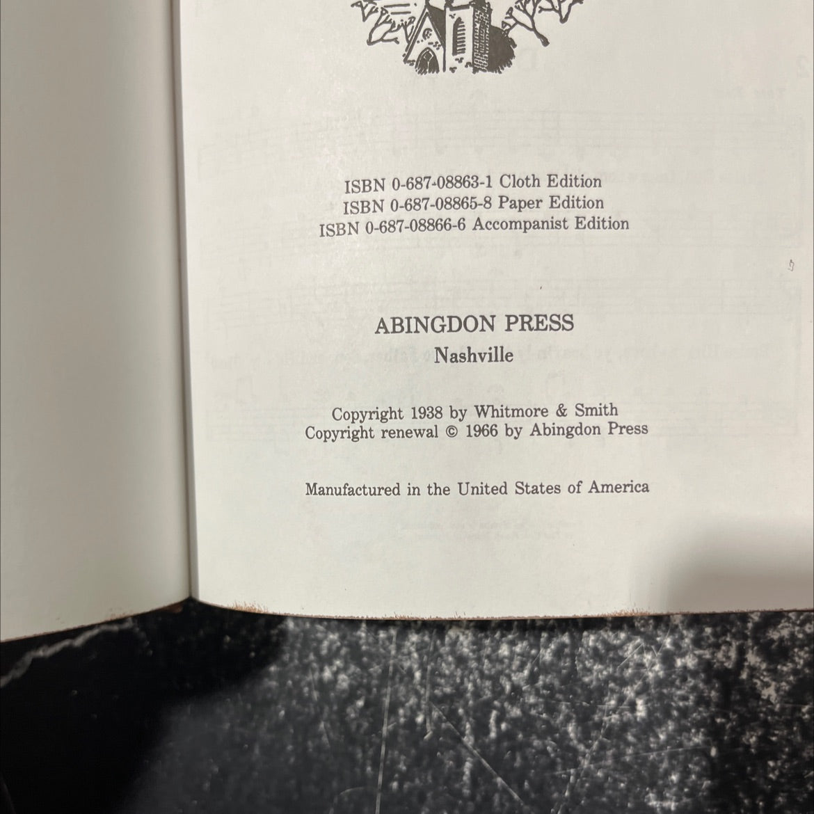 cokesbury worship hymnal book, by whitmore & smith, 1966 Hardcover image 3