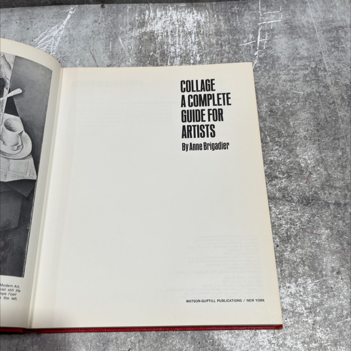collage a complete guide for artists book, by anne brigadier, 1970 Hardcover image 2