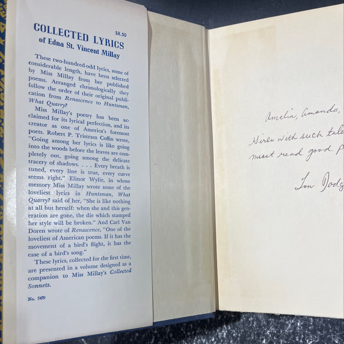 collected lyrics of edna st. vincent millay book, by Edna St. Vincent Millay, 1939 Hardcover image 4