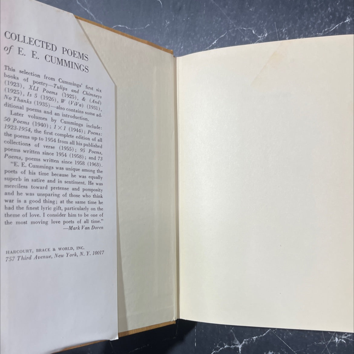 collected poems book, by e. e. cummings, 1963 Hardcover image 4