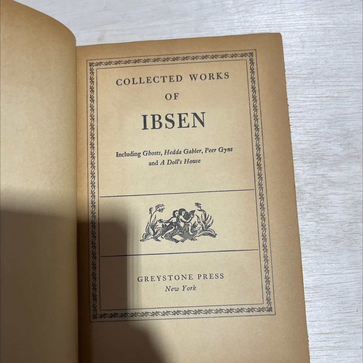 collected works of ibsen including ghosts, hedda gabler, peer gynt and a doll's house book, by henrik ibsen, 1970 image 2