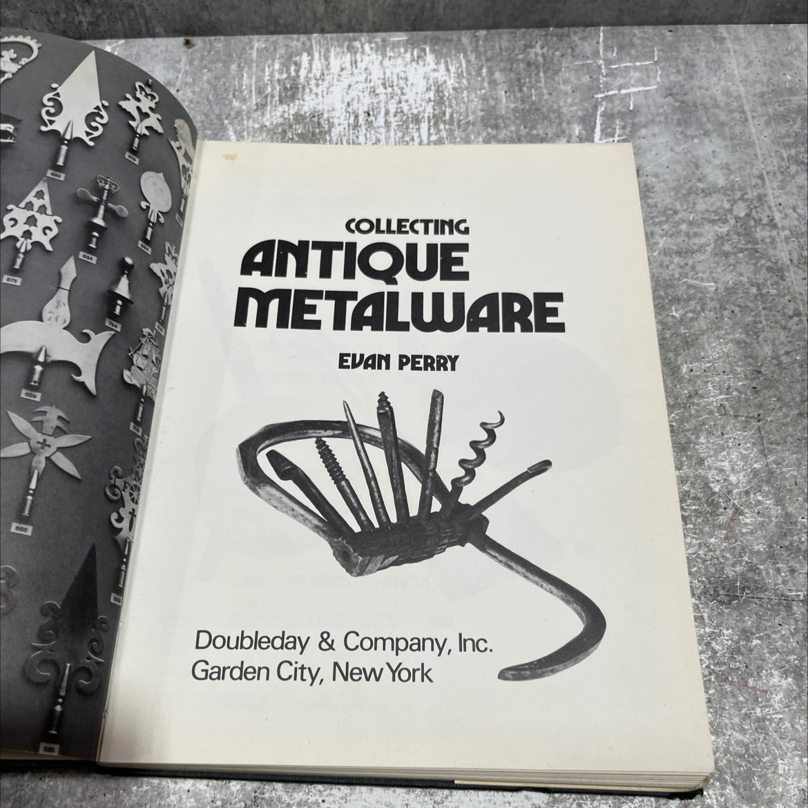 collecting antique metalware book, by evan perry, 1974 Hardcover image 2