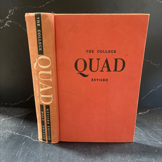 college quad a collection of freshman readings book, by edwin r. clapp, sydney w. angleman, hector h. lee, 1957 image 1