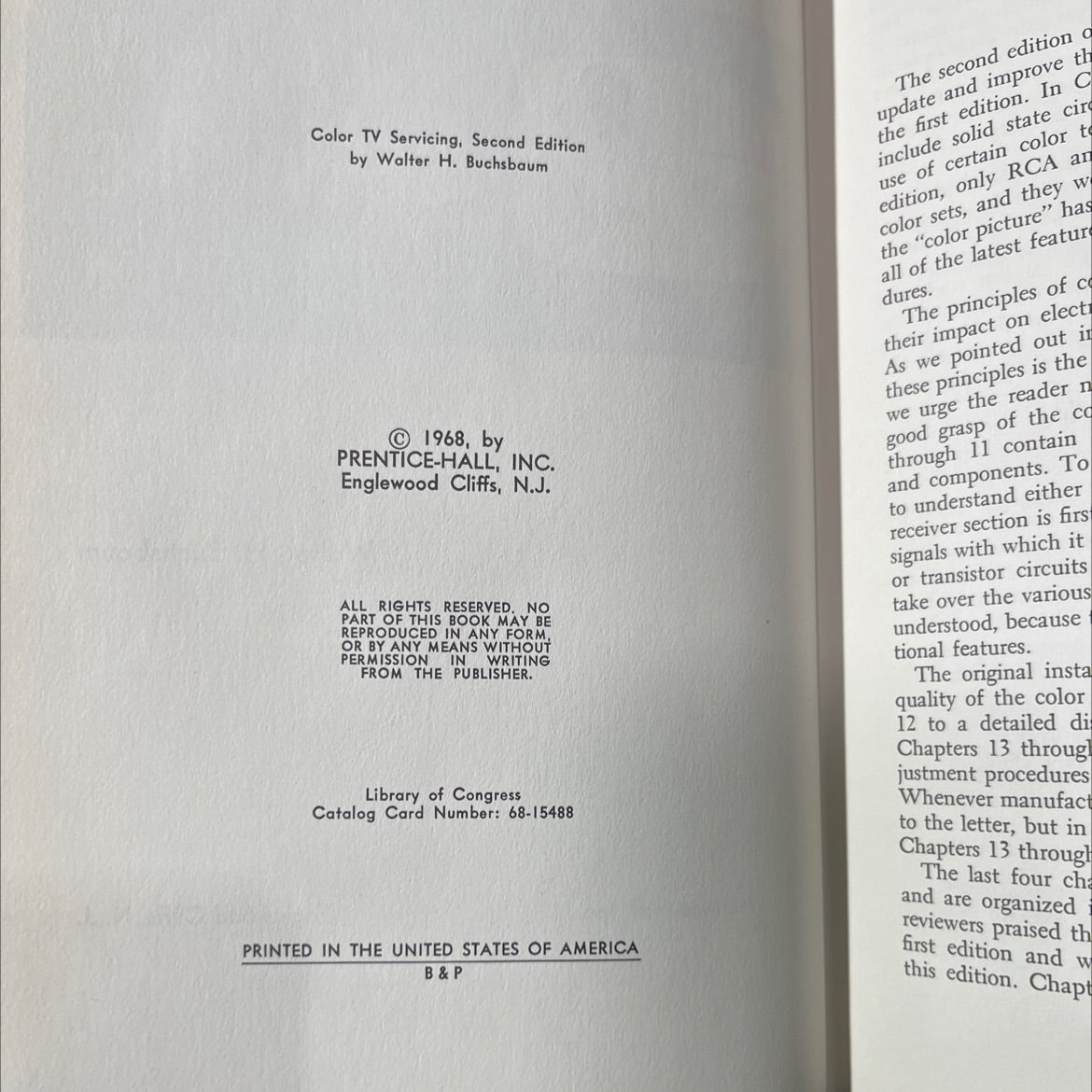 color tv servicing second edition book, by Walter H. Buchsbaum, 1968 Hardcover image 3