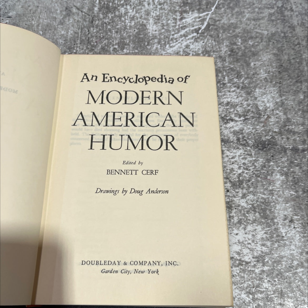 com an encyclopedia of modern american humor book, by bennett cerf, 1954 Hardcover image 2