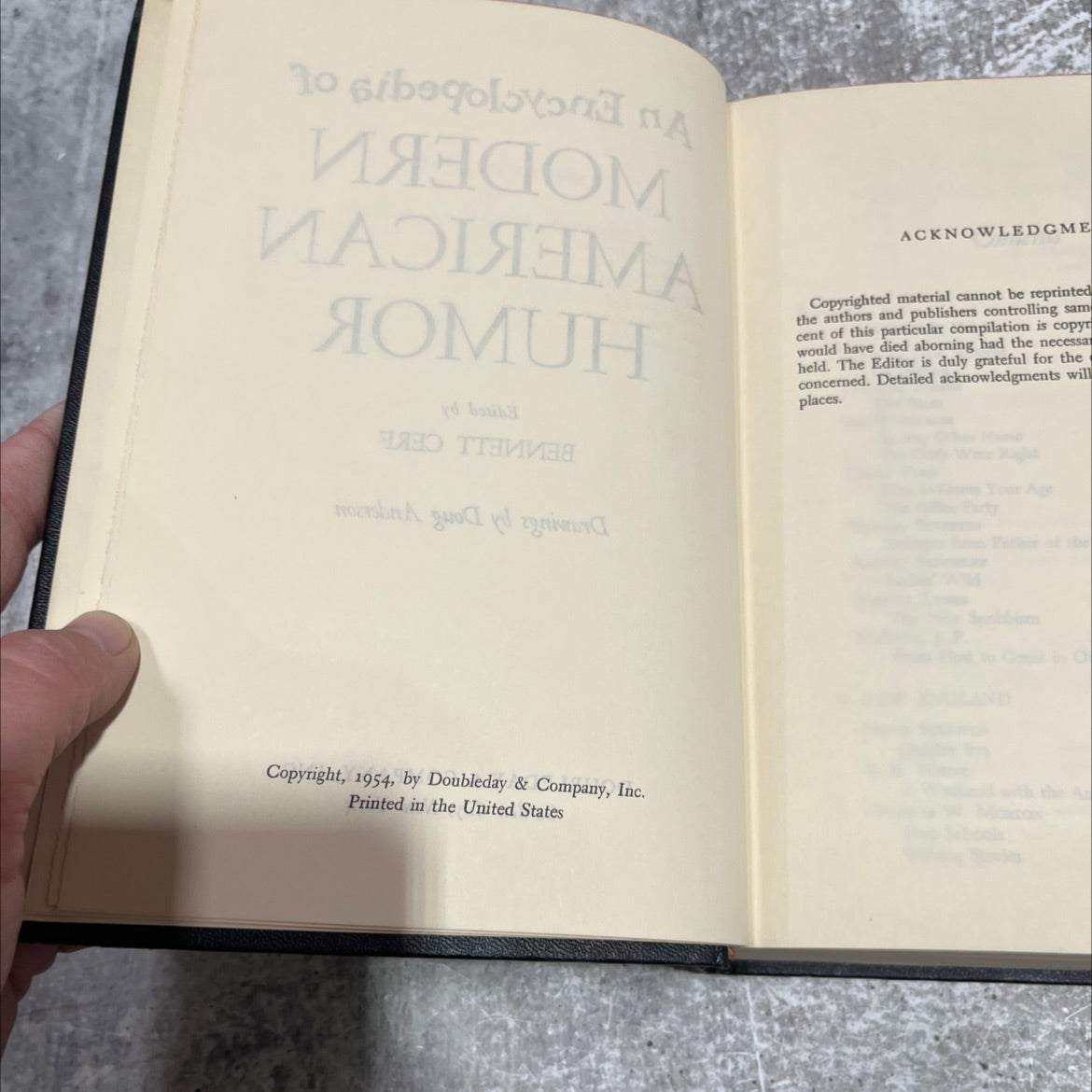 com an encyclopedia of modern american humor book, by bennett cerf, 1954 Hardcover image 3