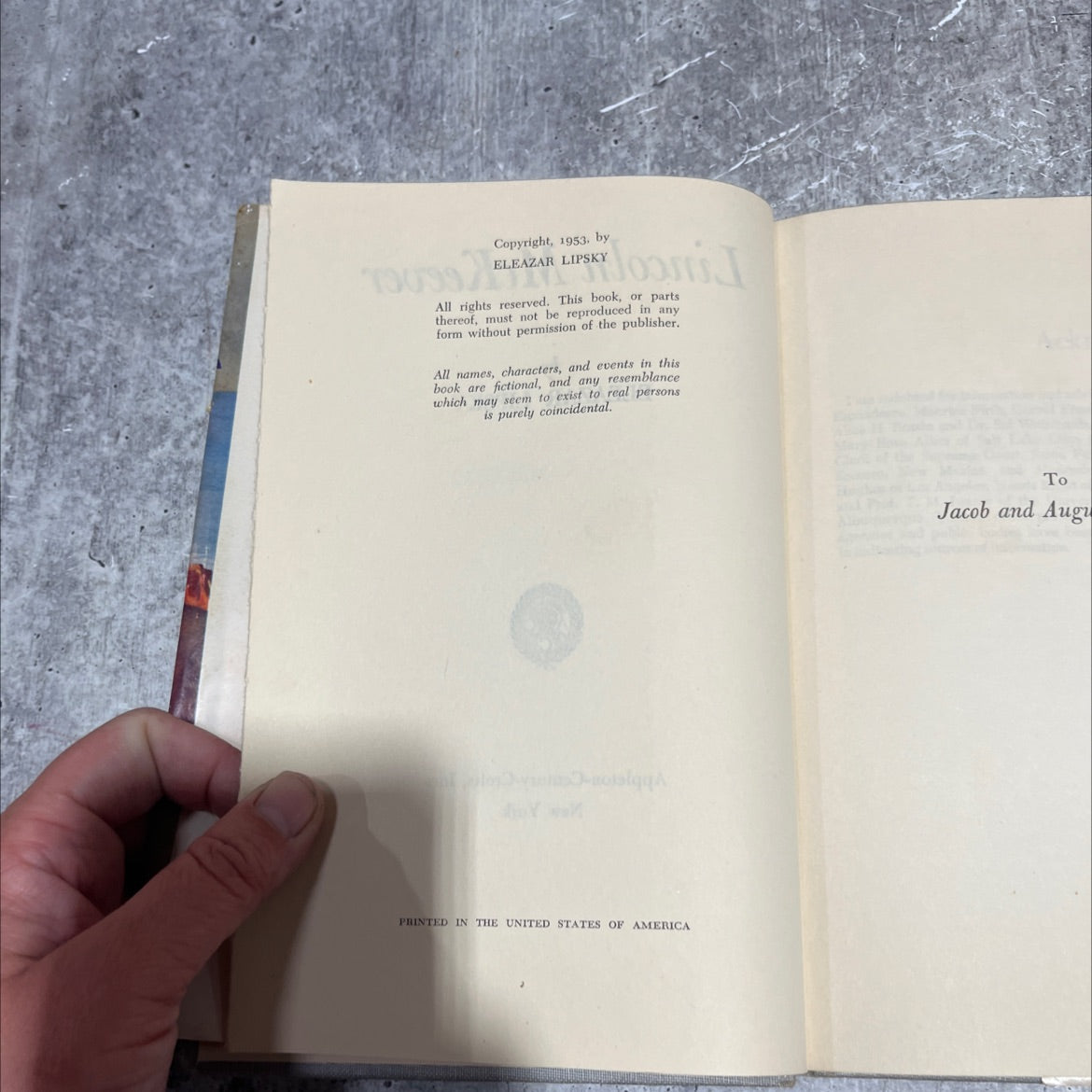 comili lincoln mckeever book, by eleazar lipsky, 1953 Hardcover image 3