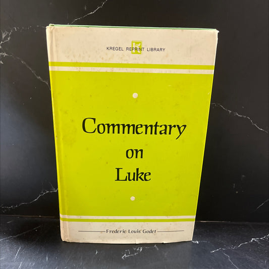 commentary on luke book, by frederic louis godet, 1981 Hardcover image 1
