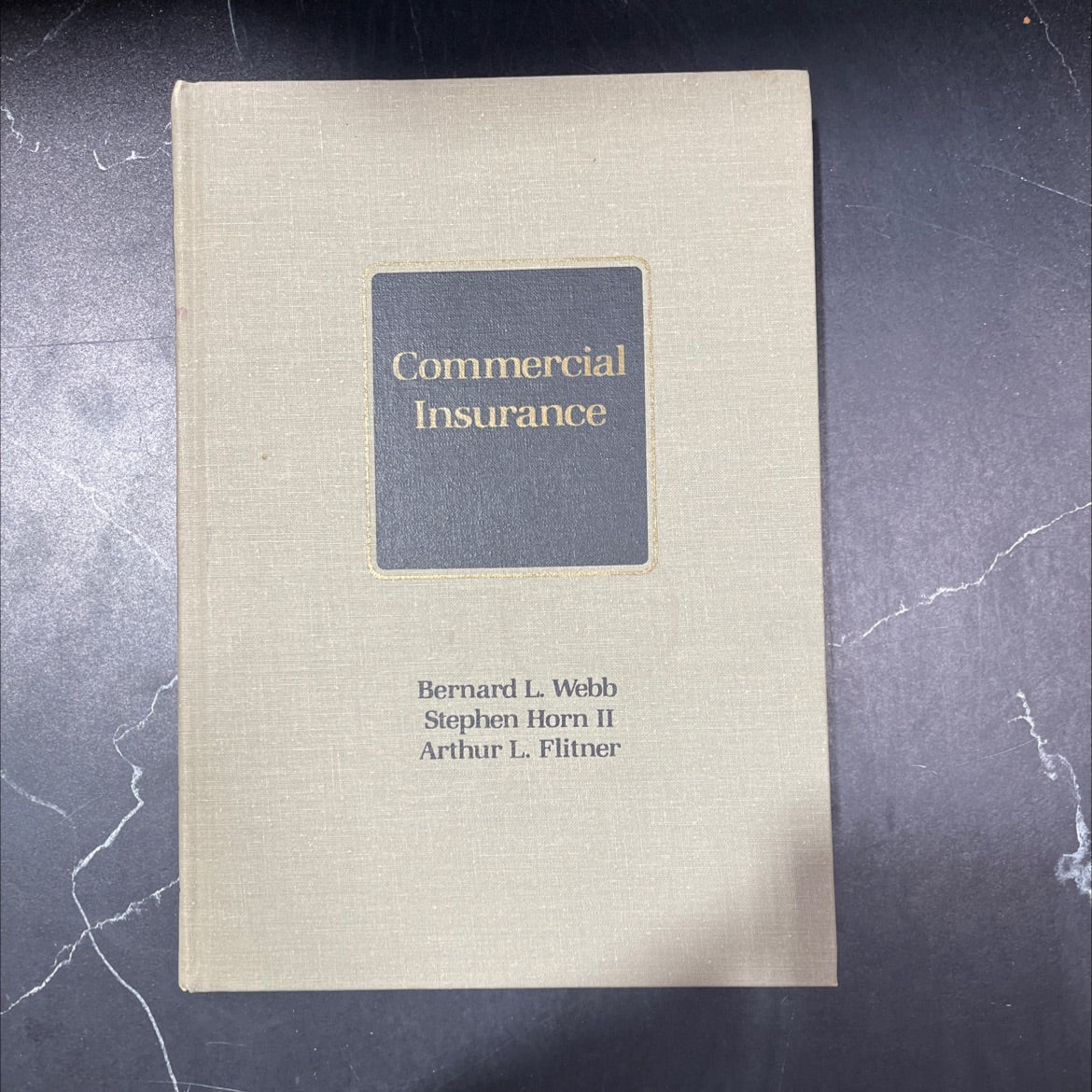 commercial insurance book, by bernard l. webb, stephen horn ii, arthur l. flitner, 1990 Hardcover image 1