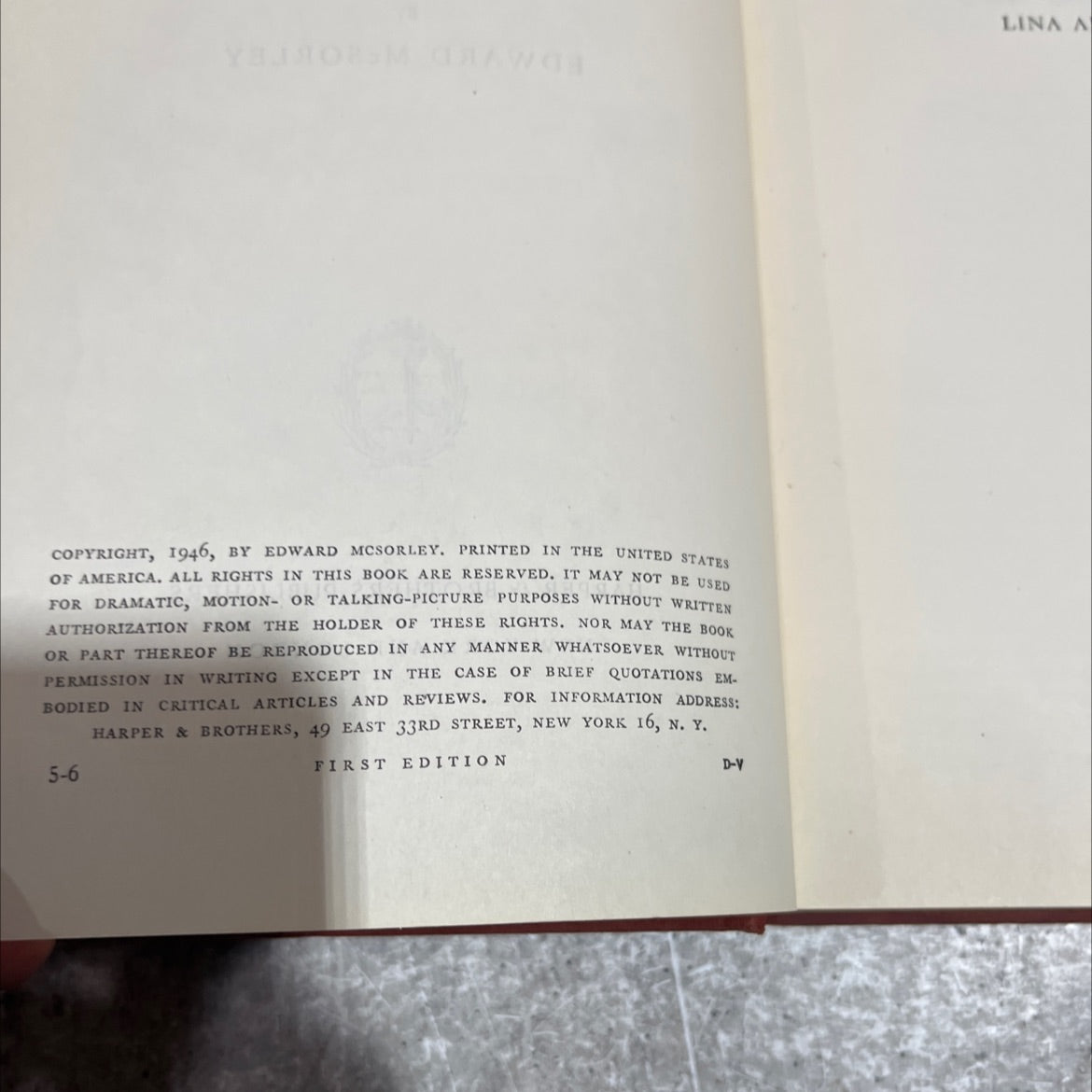 como seu our own kind book, by edward mcsorley, 1946 Hardcover image 3