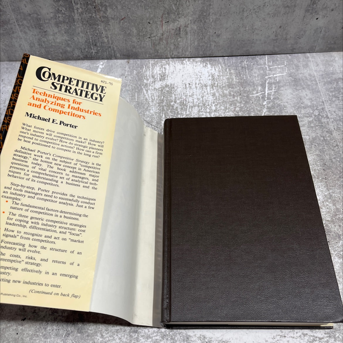 competitive strategy techniques for analyzing industries and competitors book, by Michael E. Porter, 1980 Hardcover image 4