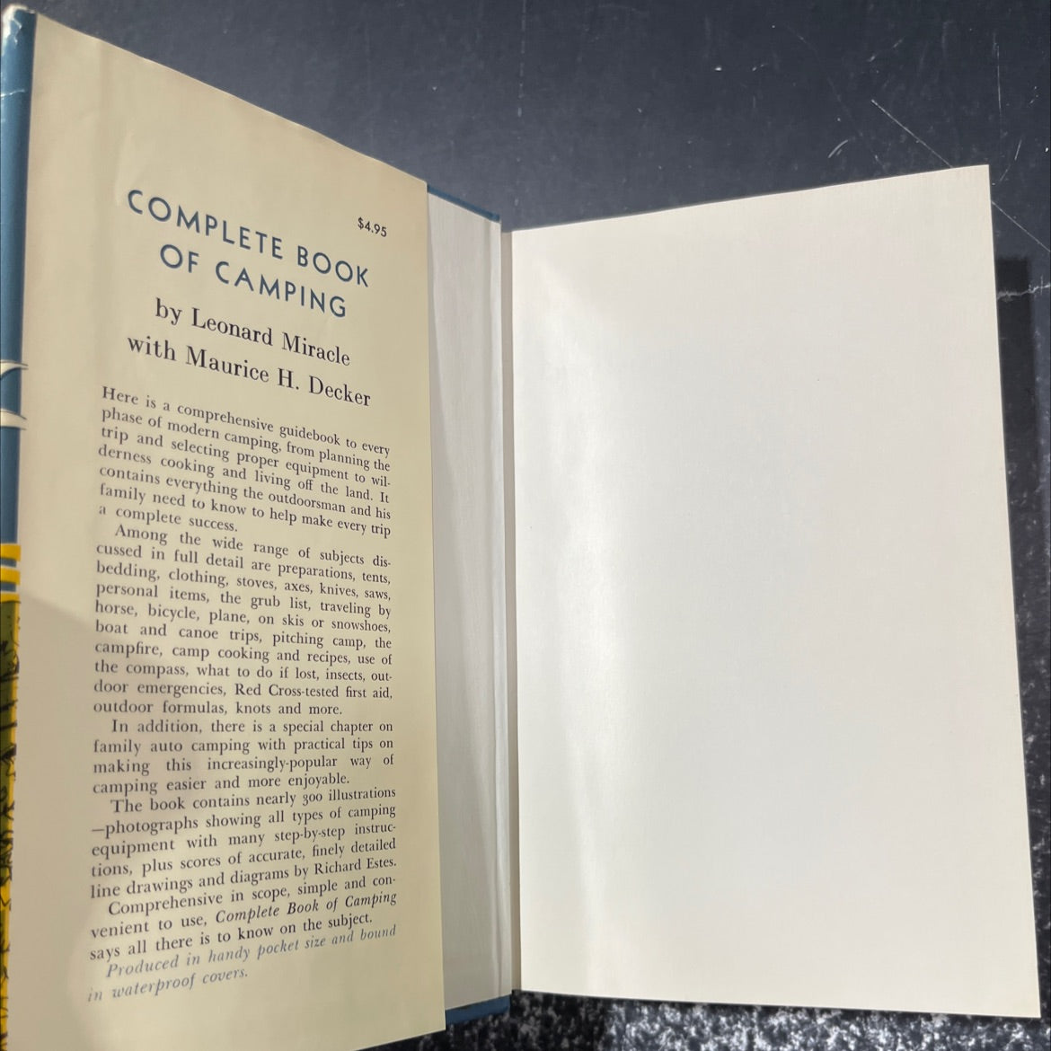 complete book of camping book, by leonard miracle with maurice h. decker, 1961 Hardcover image 4