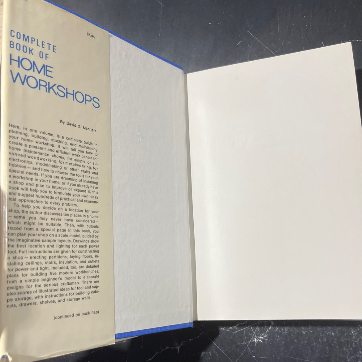 complete book of home workshops book, by david x. manners, 1974 Hardcover image 4