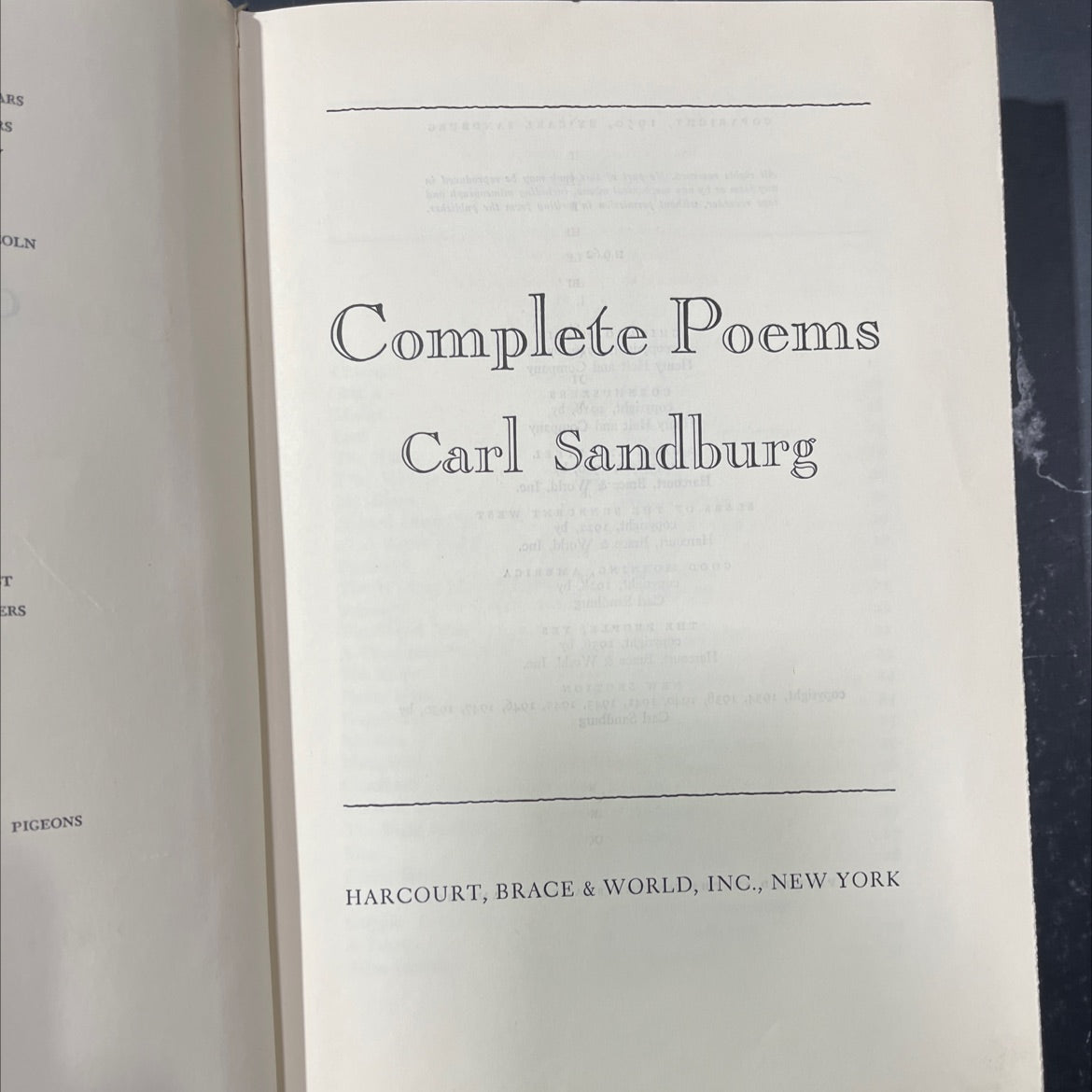complete poems book, by carl sandburg, 1950 Hardcover image 2