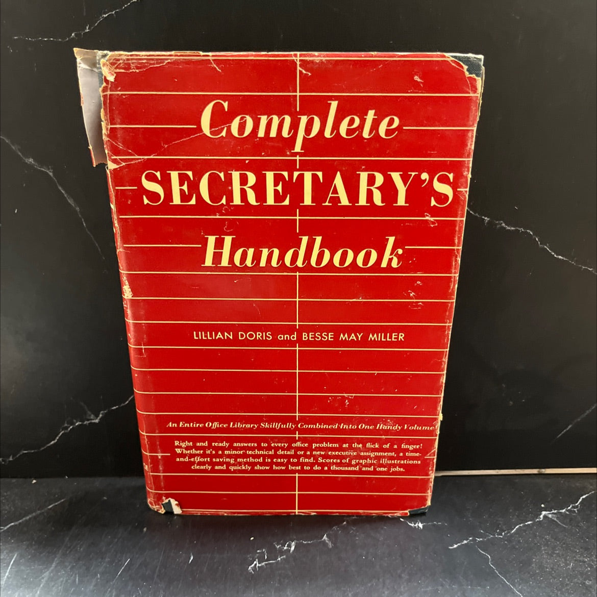 complete secretary's handbook book, by lillian doris, 1957 Hardcover image 1