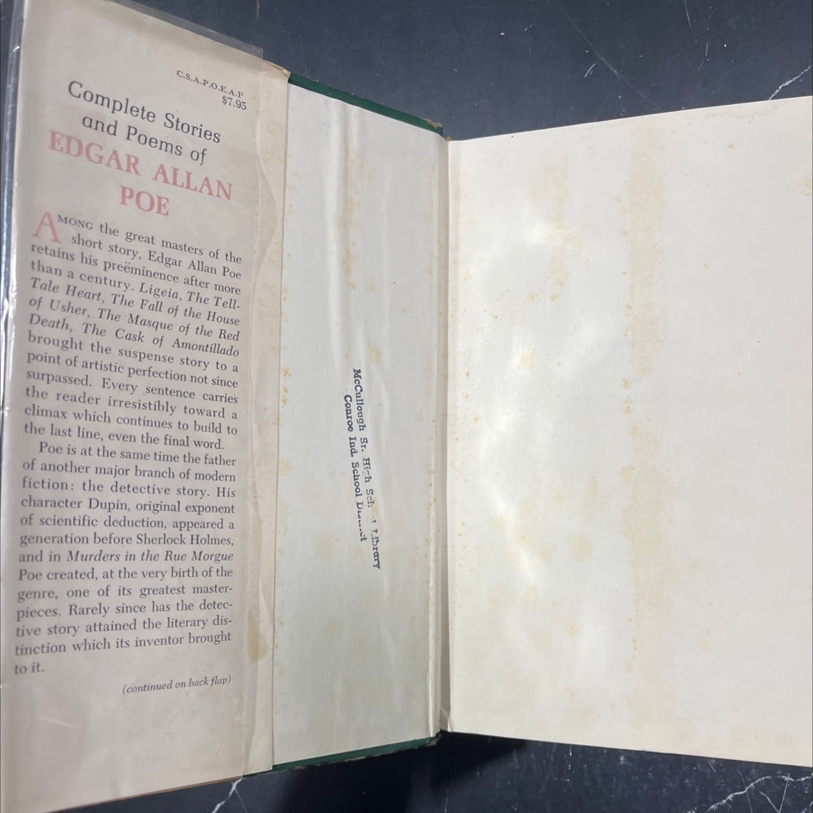 complete stories and poems of edgar allan poe book, by edgar allan poe, 1966 Hardcover image 4