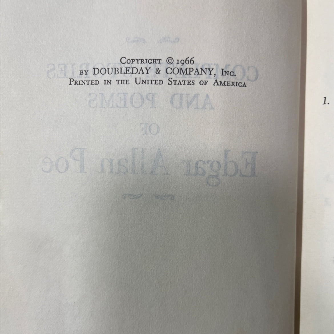 complete stories and poems of edgar allan poe book, by edgar allan poe, 1966 Hardcover image 3
