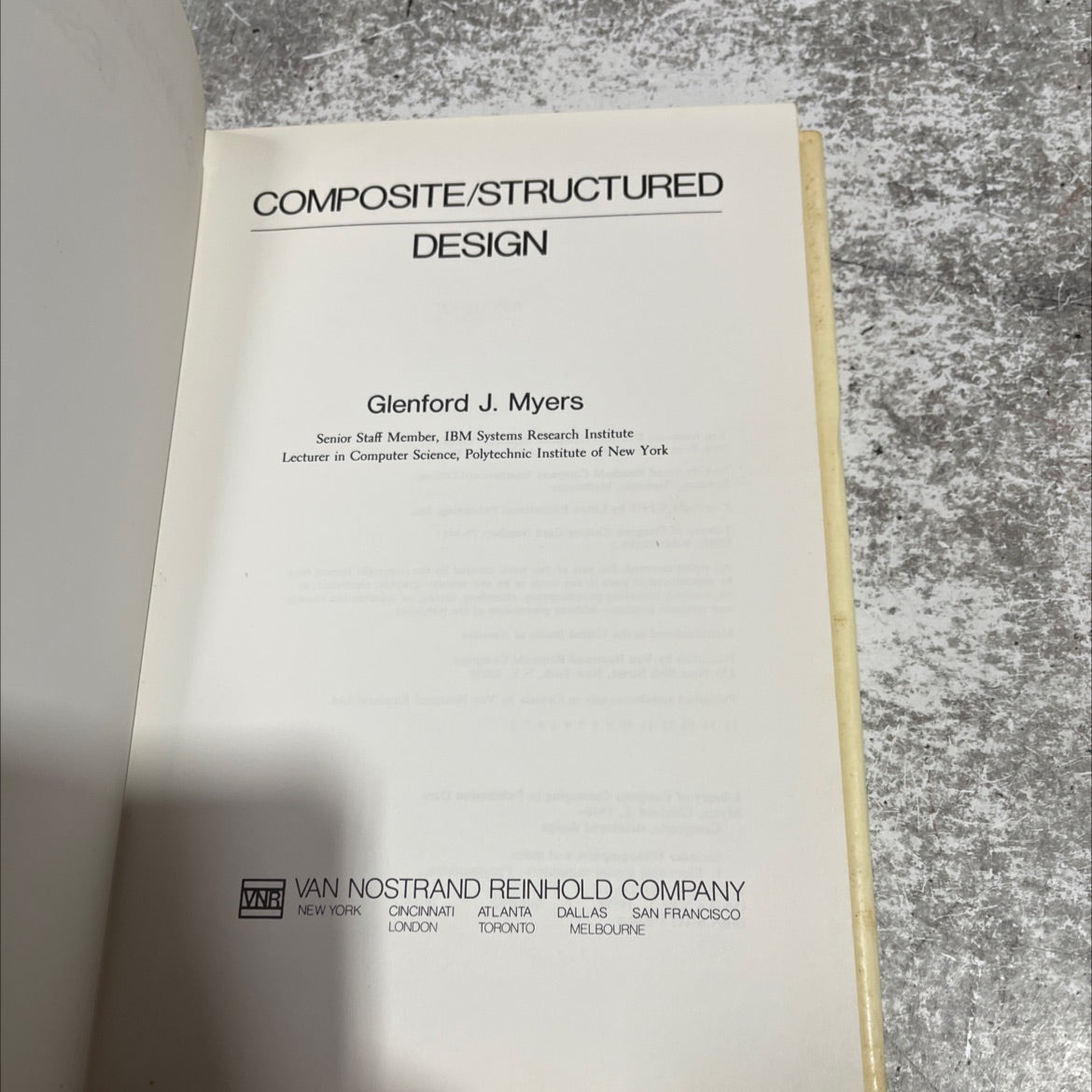 composite/structured design book, by glenford j. myers, 1978 Hardcover image 2