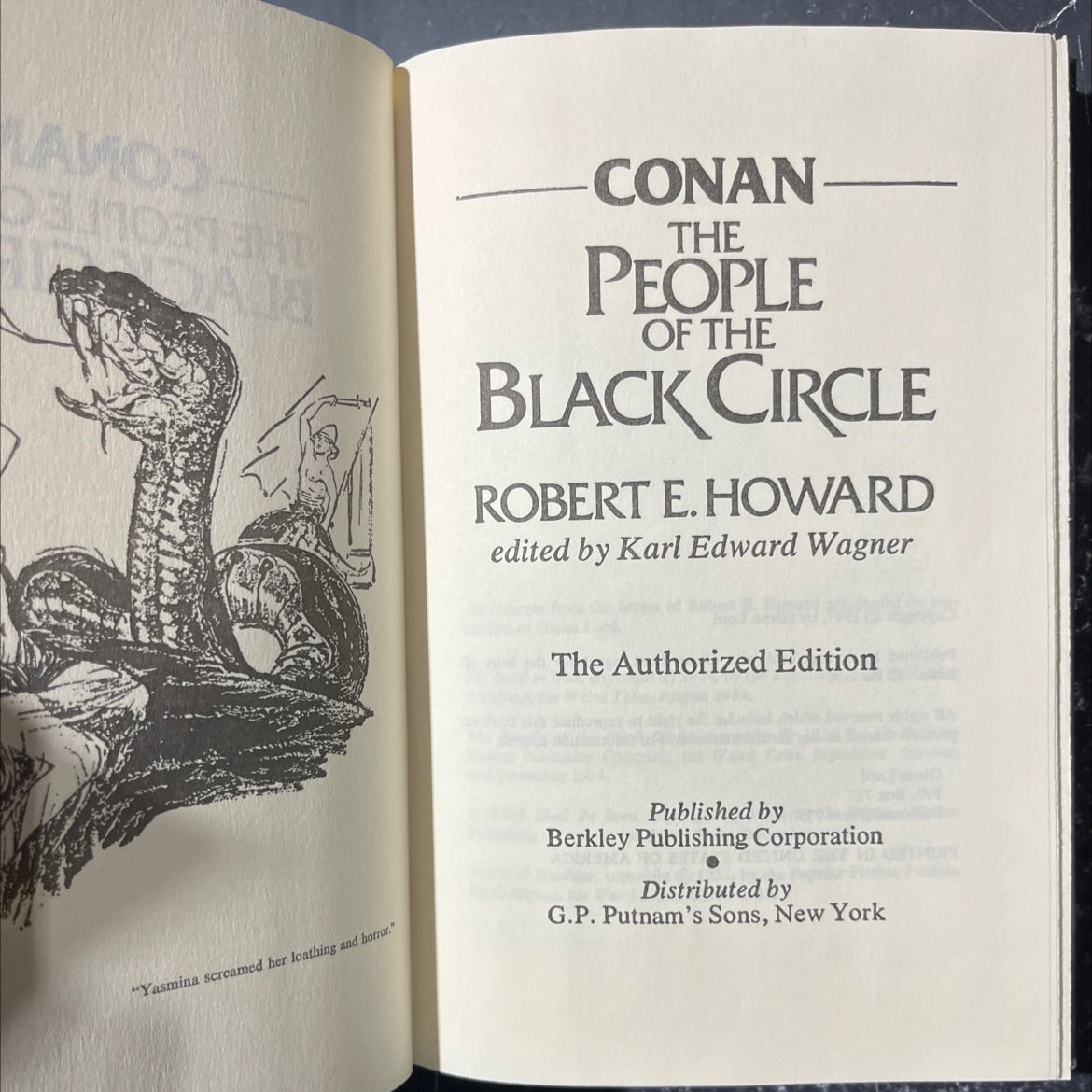 conan - the people of the black circle book, by robert e. howard, 1977 Hardcover image 2