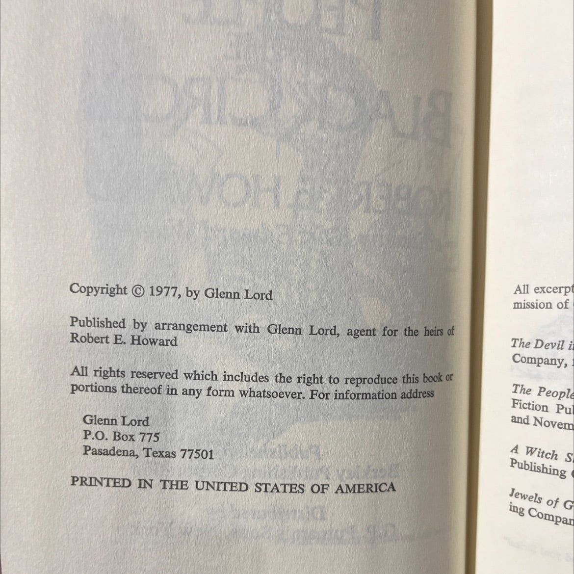 conan - the people of the black circle book, by robert e. howard, 1977 Hardcover image 3