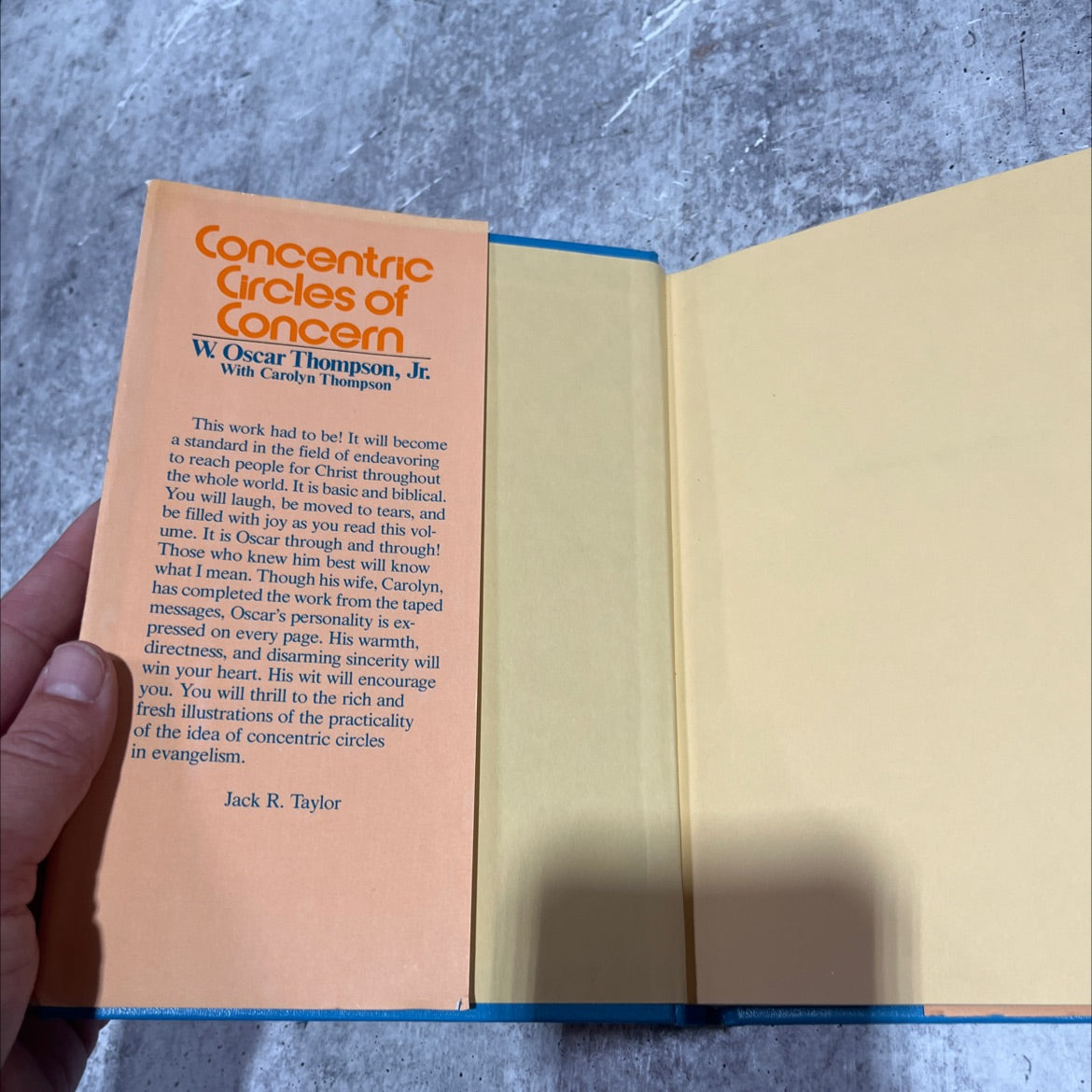 concentric circles of concern book, by w. oscar thompson, jr., 1981 Hardcover image 4