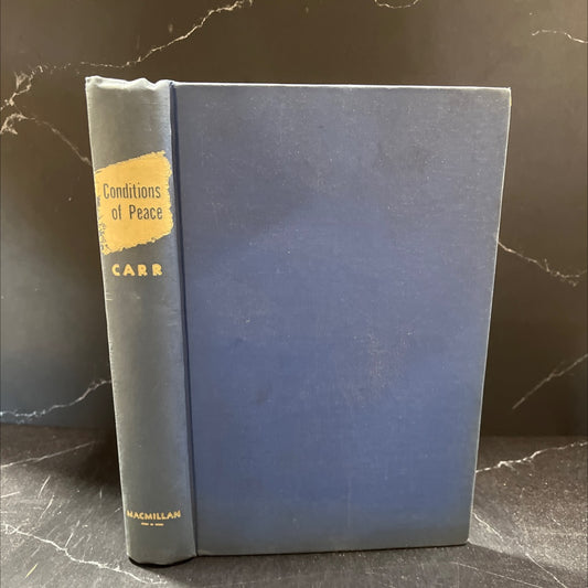 conditions of peace book, by edward hallett carr, 1942 Hardcover image 1