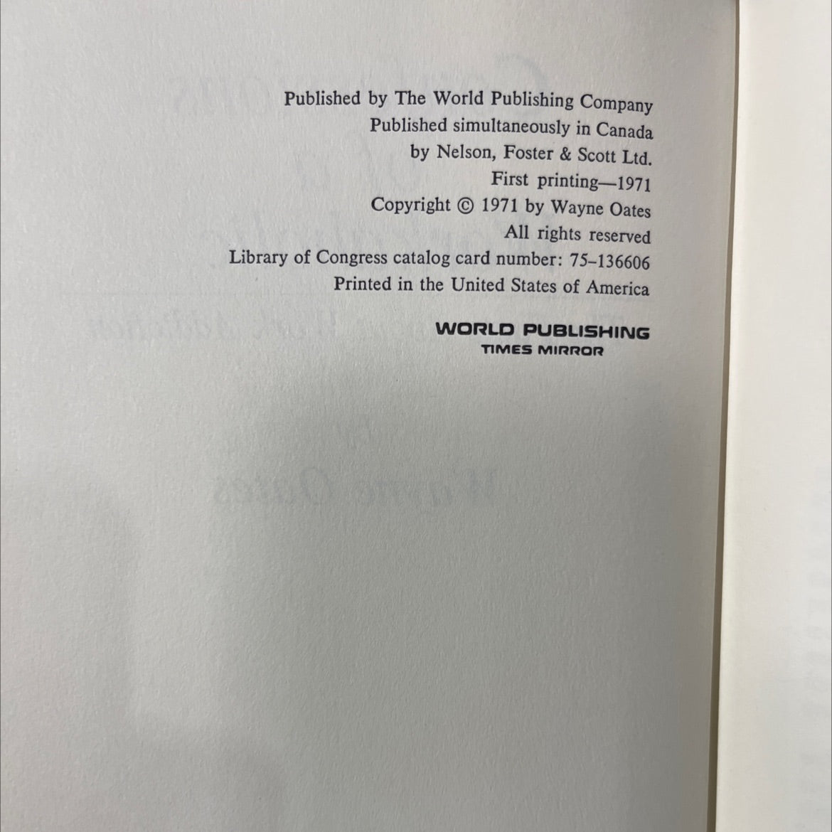 confessions of a workaholic the facts about work addiction book, by Wayne Oates, 1971 Hardcover image 3