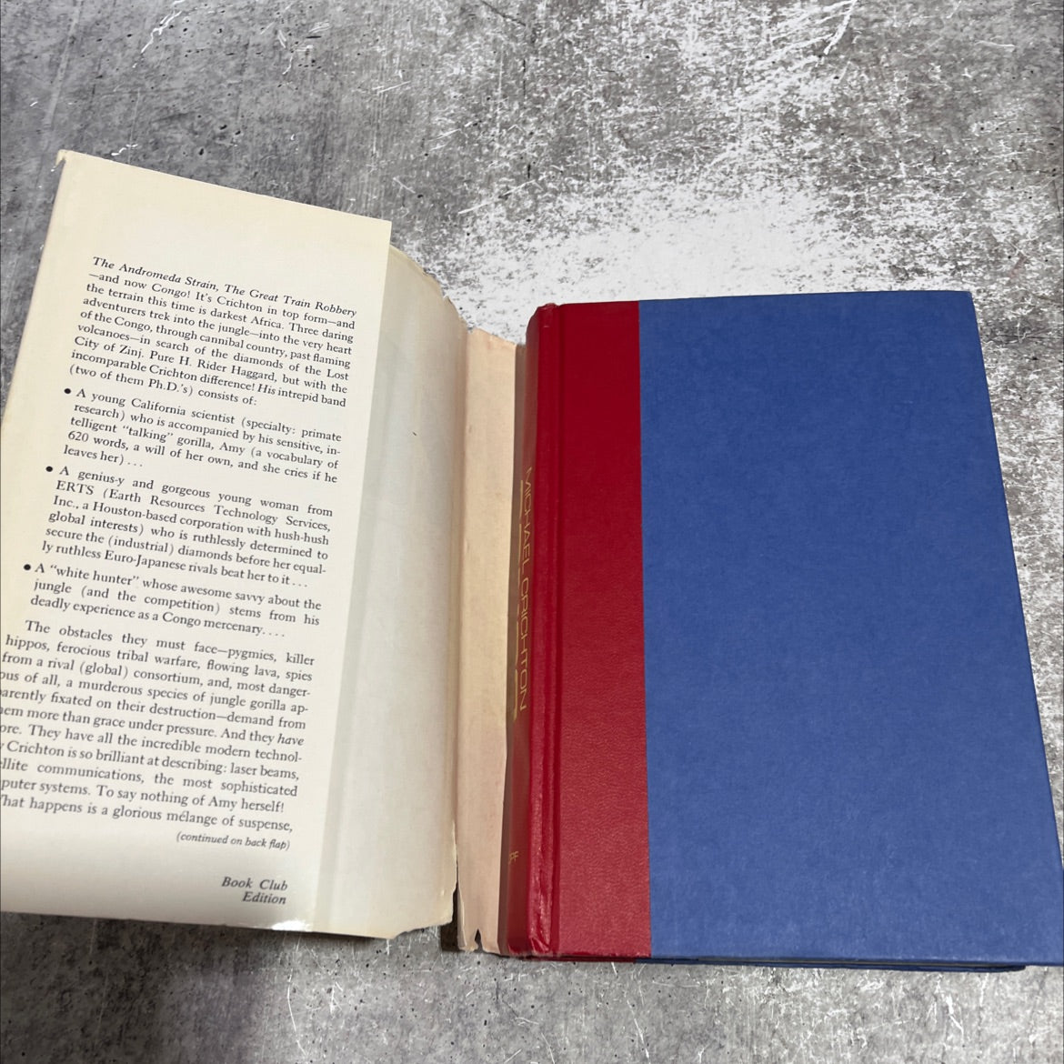 congo book, by michael crichton, 1980 Hardcover image 4