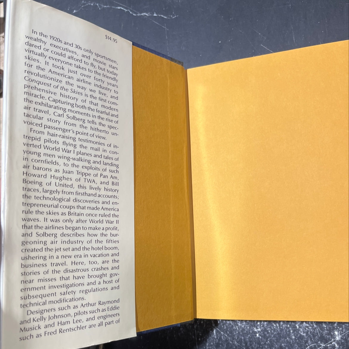 conquest of the skies book, by Carl Solberg, 1979 Hardcover image 4