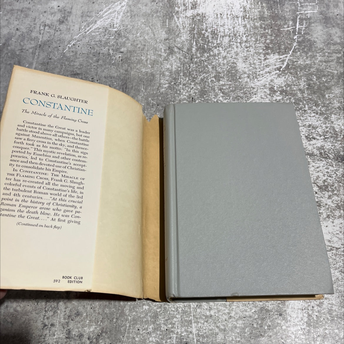 constantine the miracle of the flaming cross book, by frank g. slaughter, 1965 Hardcover image 4
