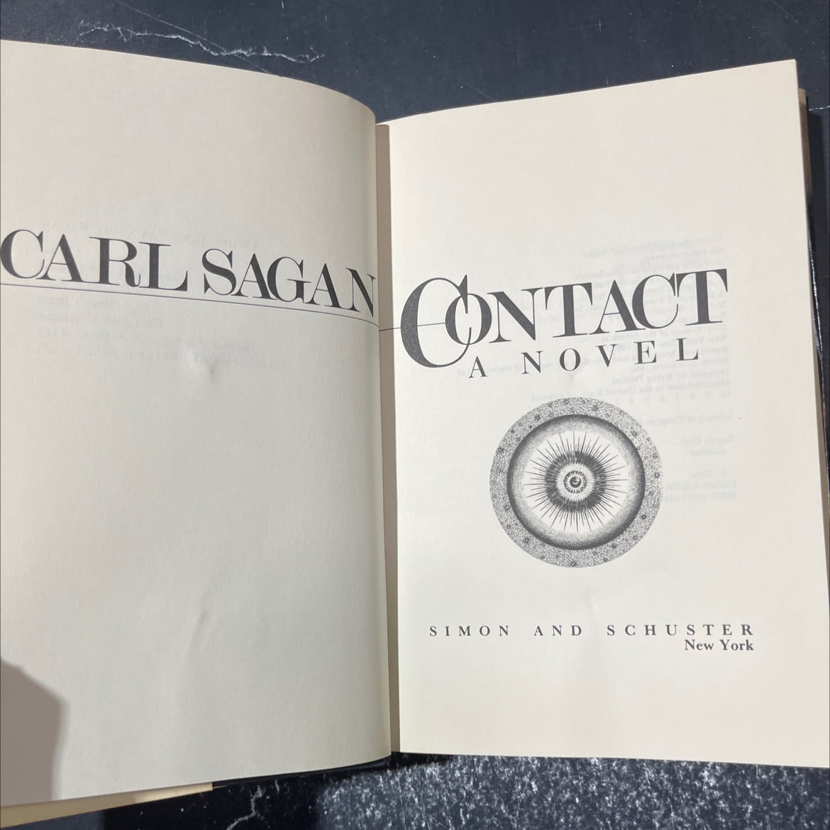 contact book, by carl sagan, 1985 Hardcover image 2