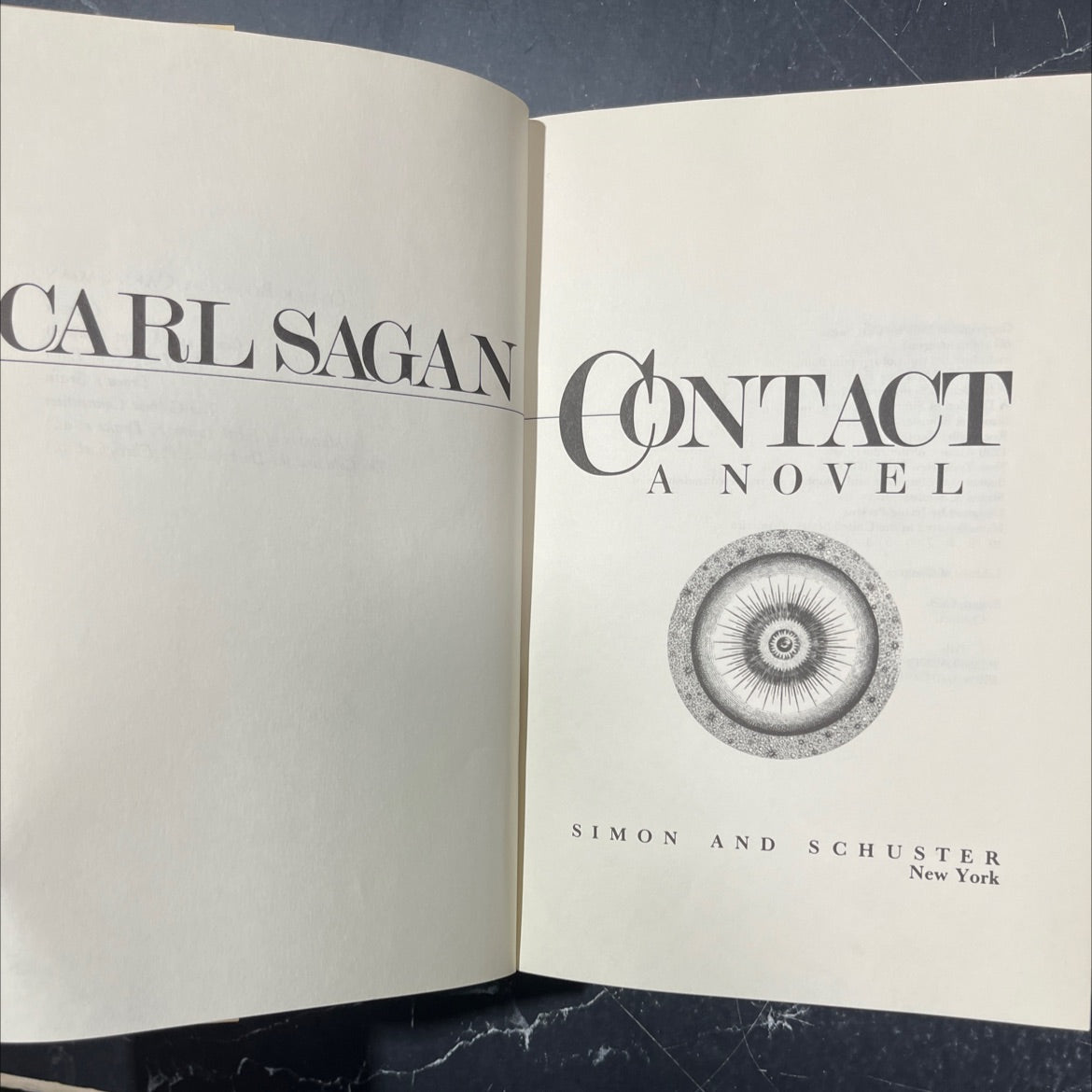 contact book, by carl sagan, 1985 Hardcover image 2
