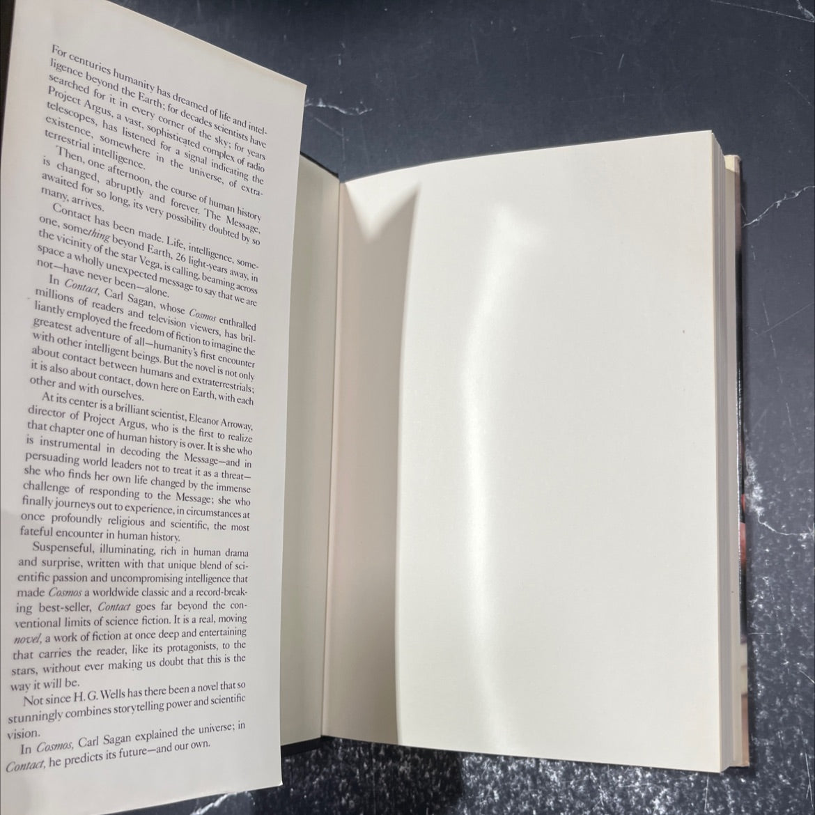 contact book, by Carl Sagan, 1985 Hardcover image 4