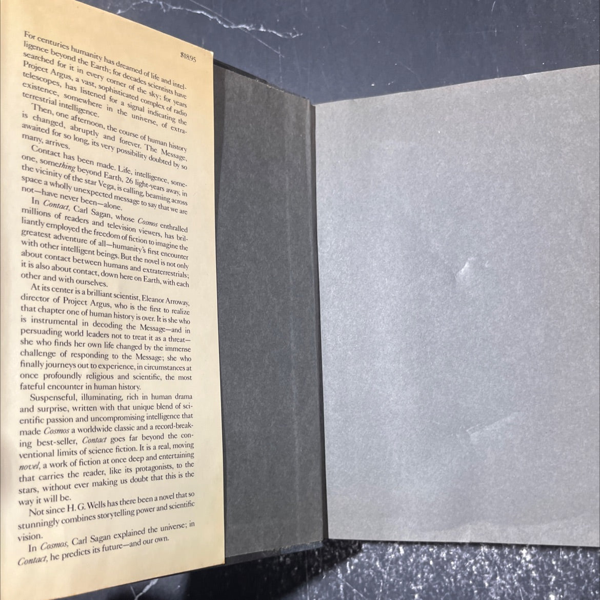 contact book, by carl sagan, 1985 Hardcover image 4