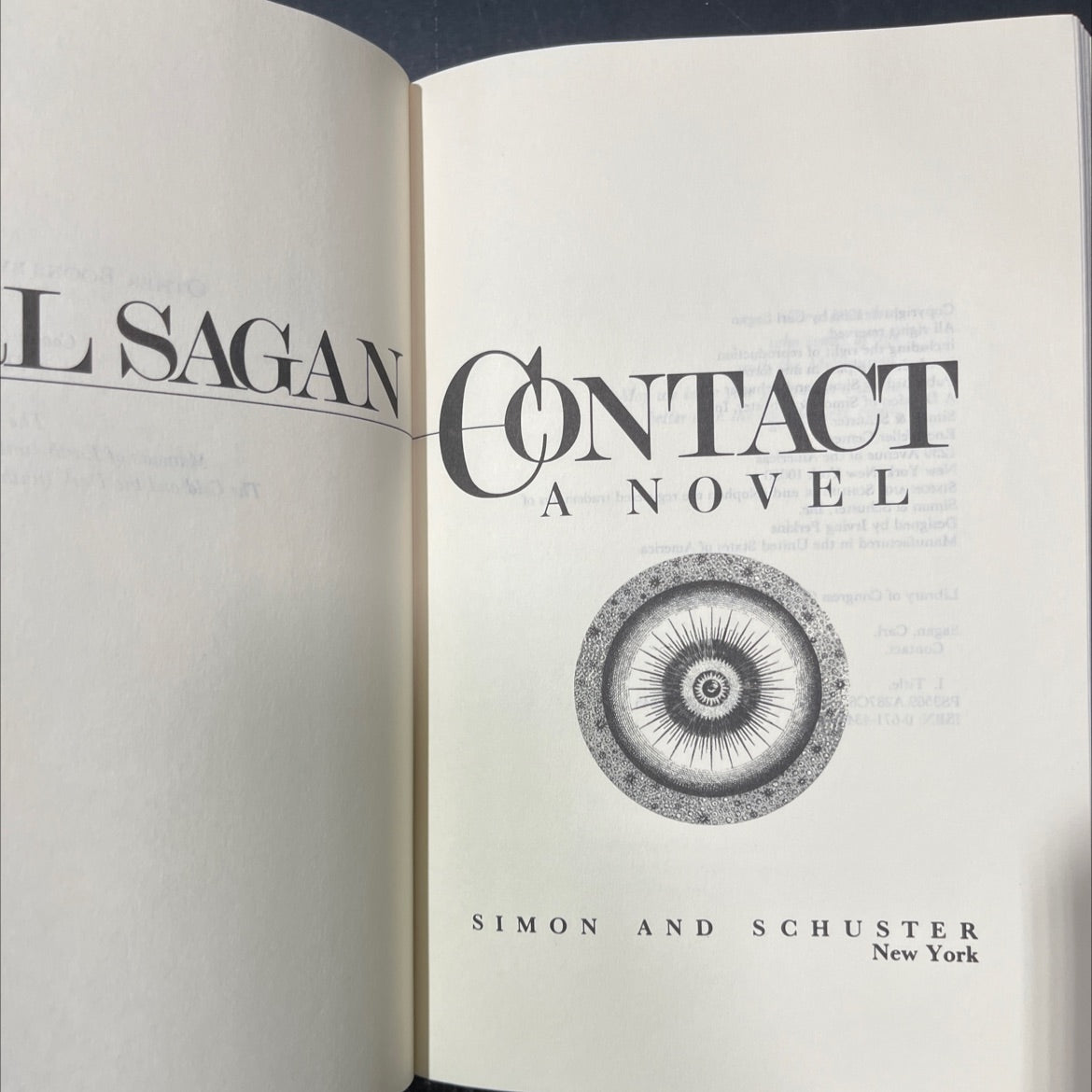 contact book, by Carl Sagan, 1985 Hardcover image 2