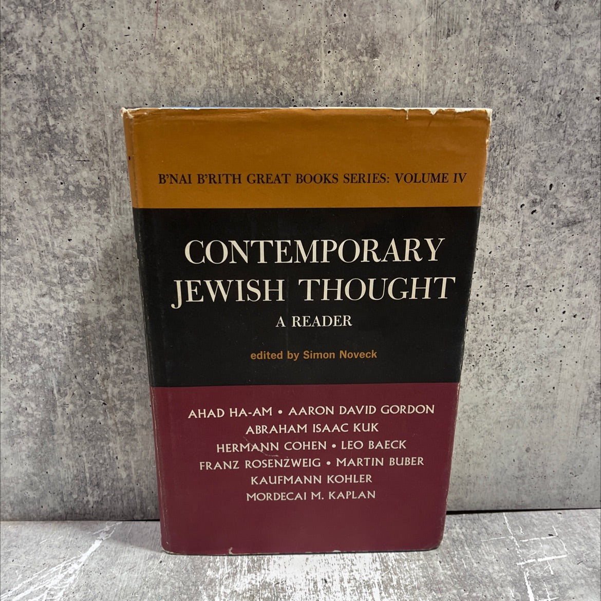 contemporary jewish thought a reader book, by Simon Noveck, 1963 Hardcover image 1