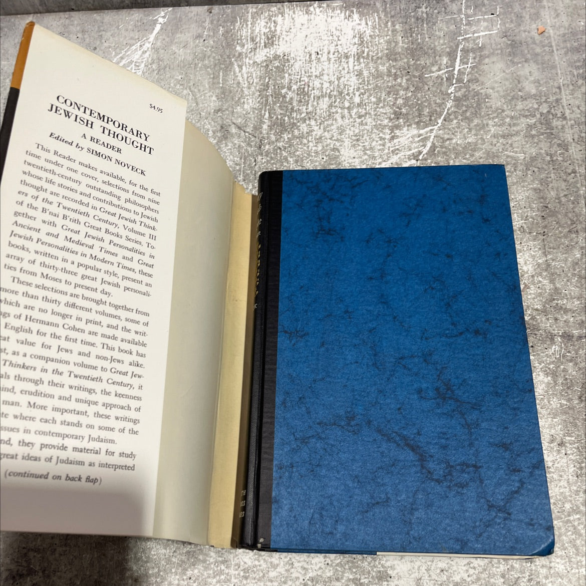 contemporary jewish thought a reader book, by Simon Noveck, 1963 Hardcover image 4