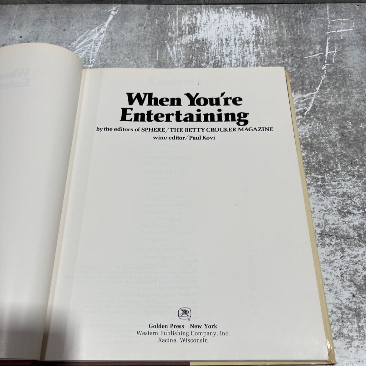 content when you're entertaining book, by editors of sphere/the betty crocker magazine, 1974 Hardcover image 2
