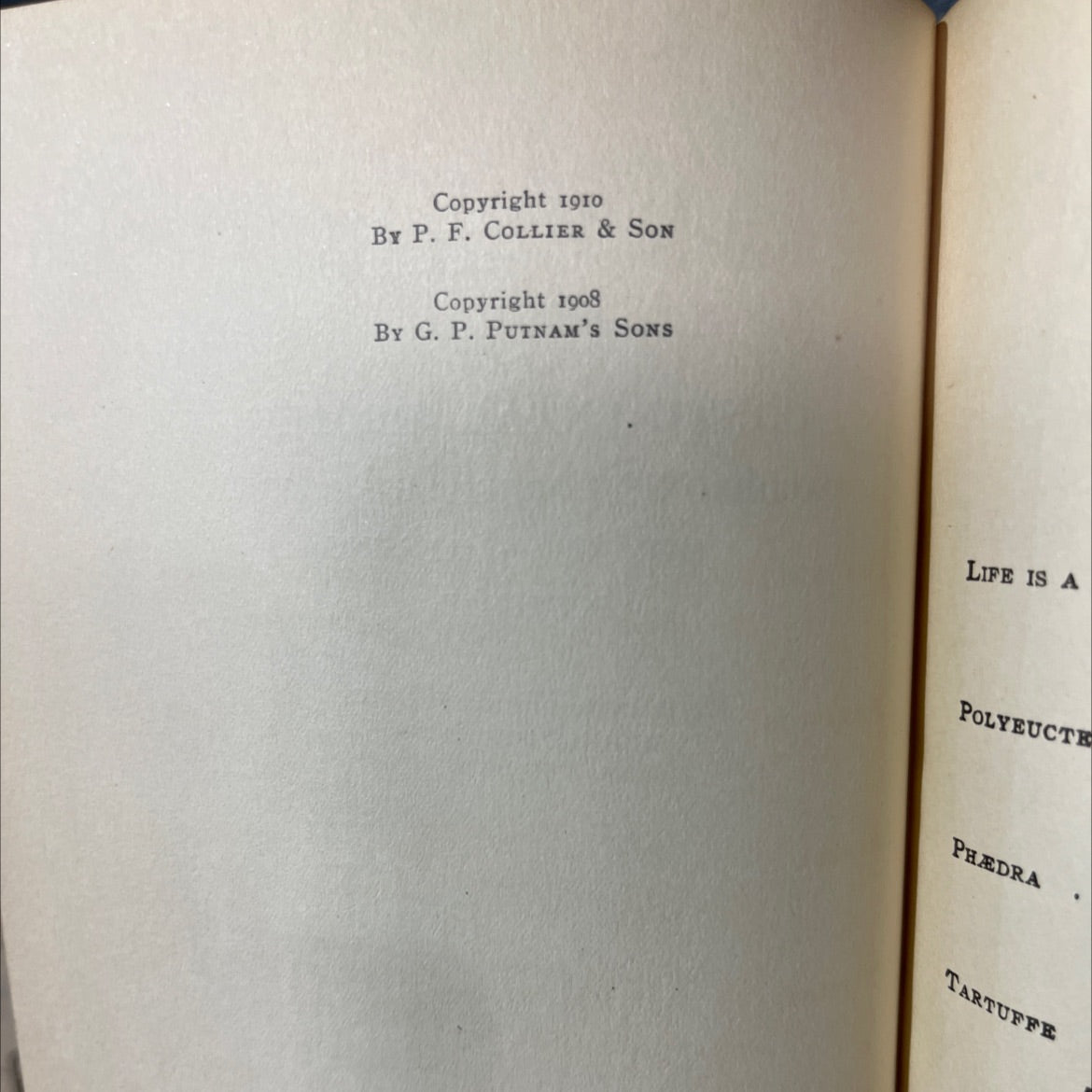 continental drama corneille calderon racine molière lessing schiller book, by charles w eliot, 1910 Hardcover image 3