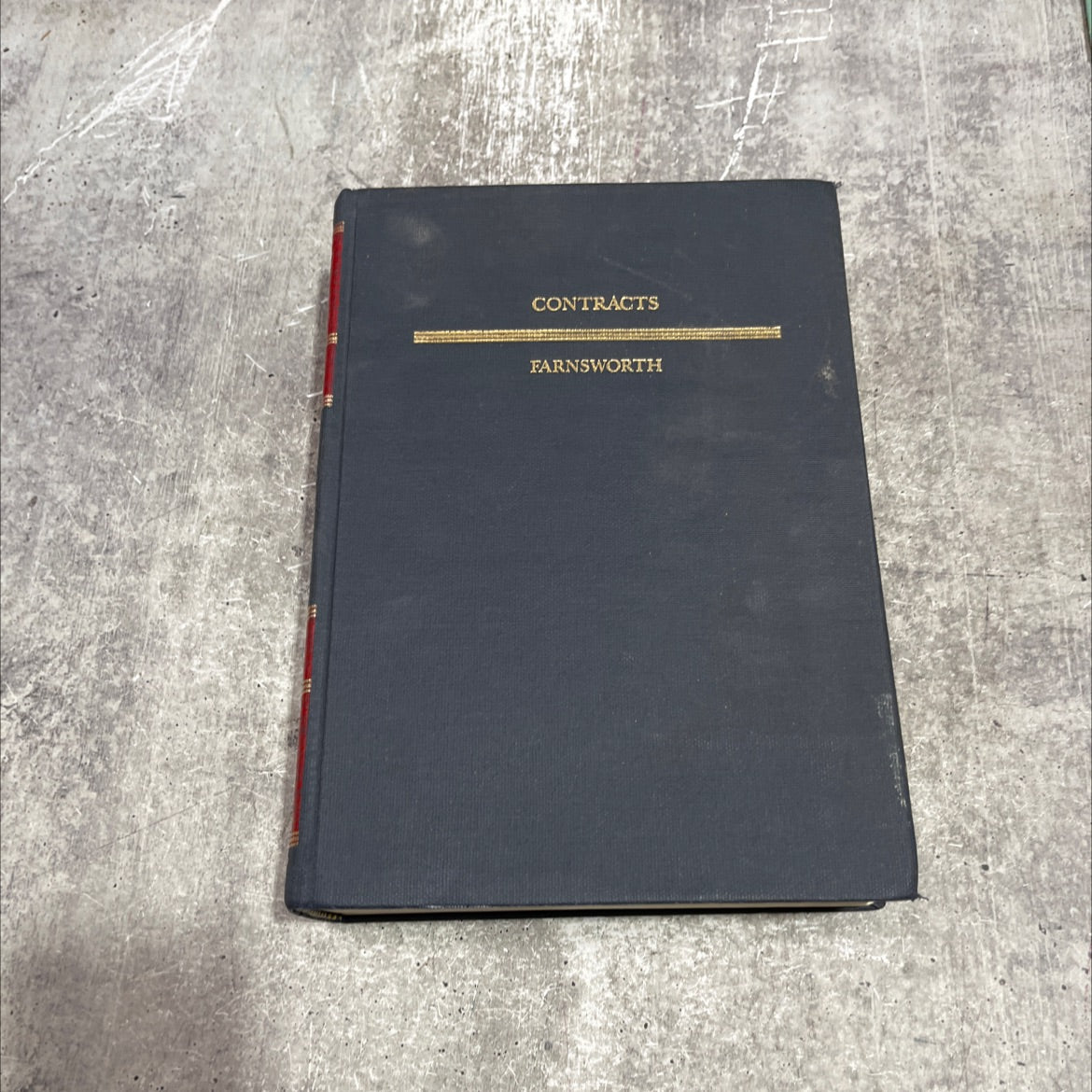 contracts book, by e. allan farnsworth, 1982 Hardcover image 1