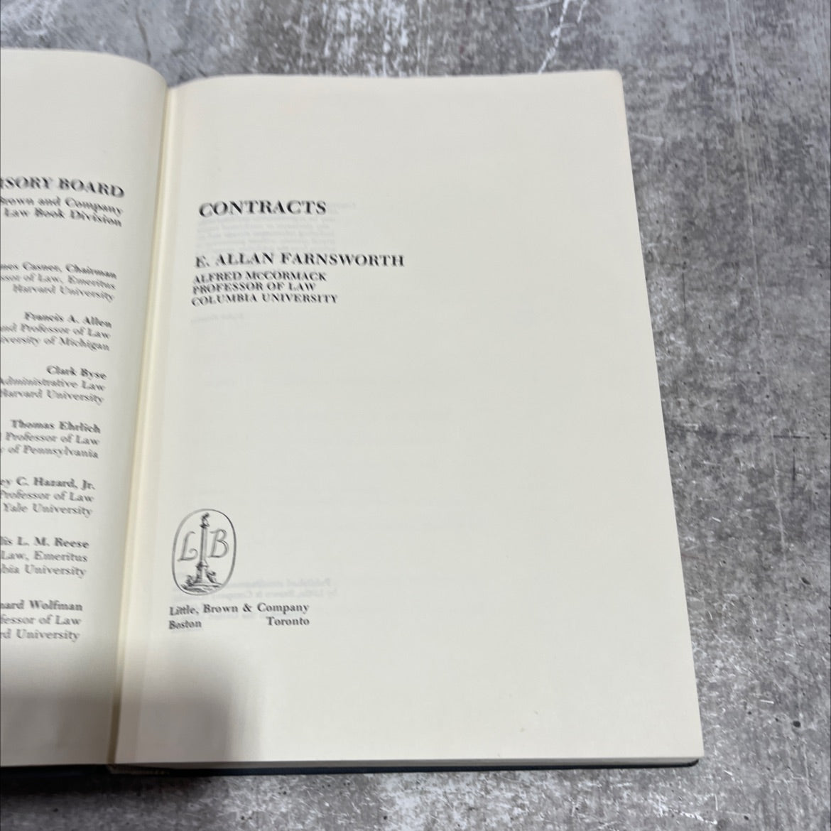 contracts book, by e. allan farnsworth, 1982 Hardcover image 2