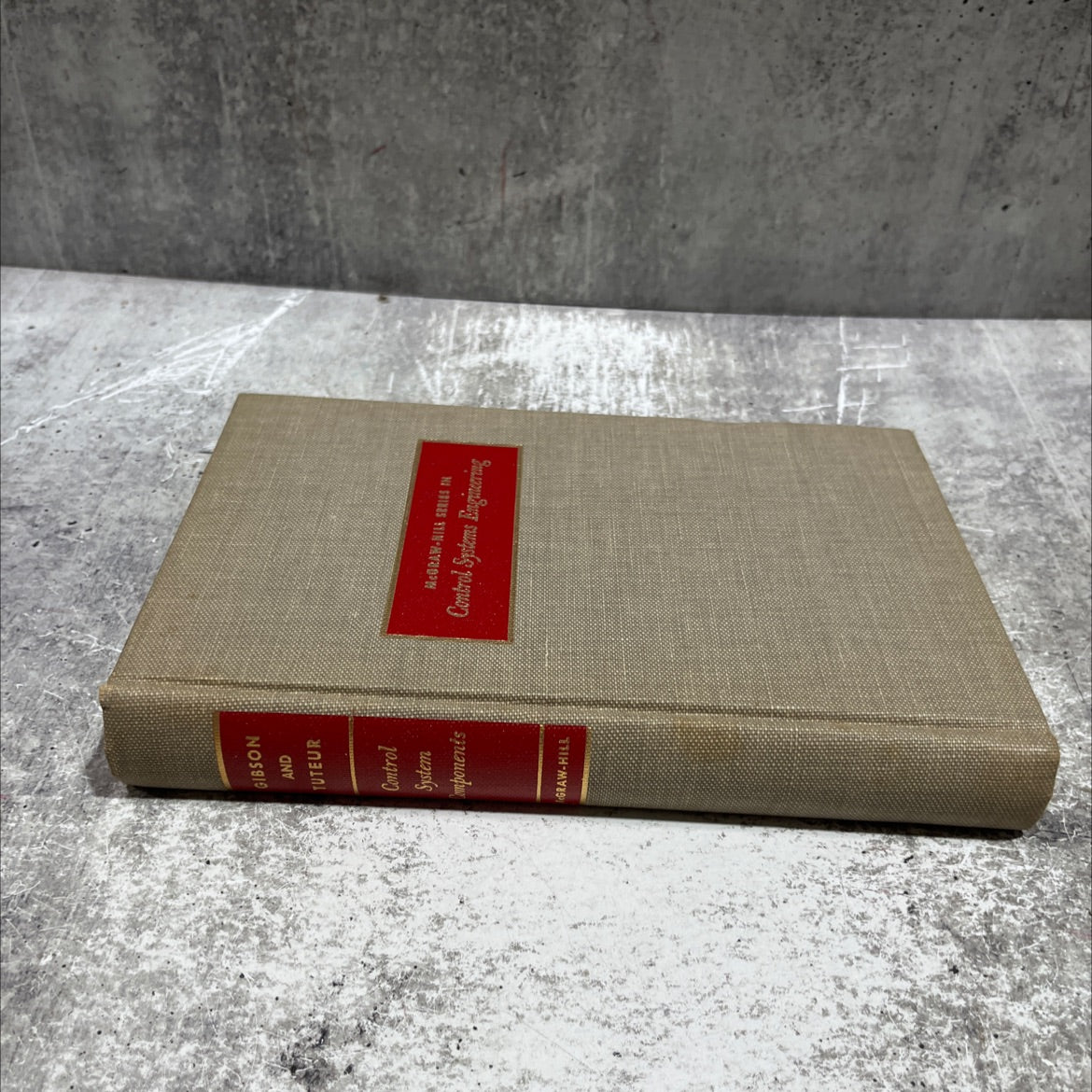 control system components book, by john e. gibson, ph.d. and franz b. tuteur, ph.d., 1958 Hardcover image 4