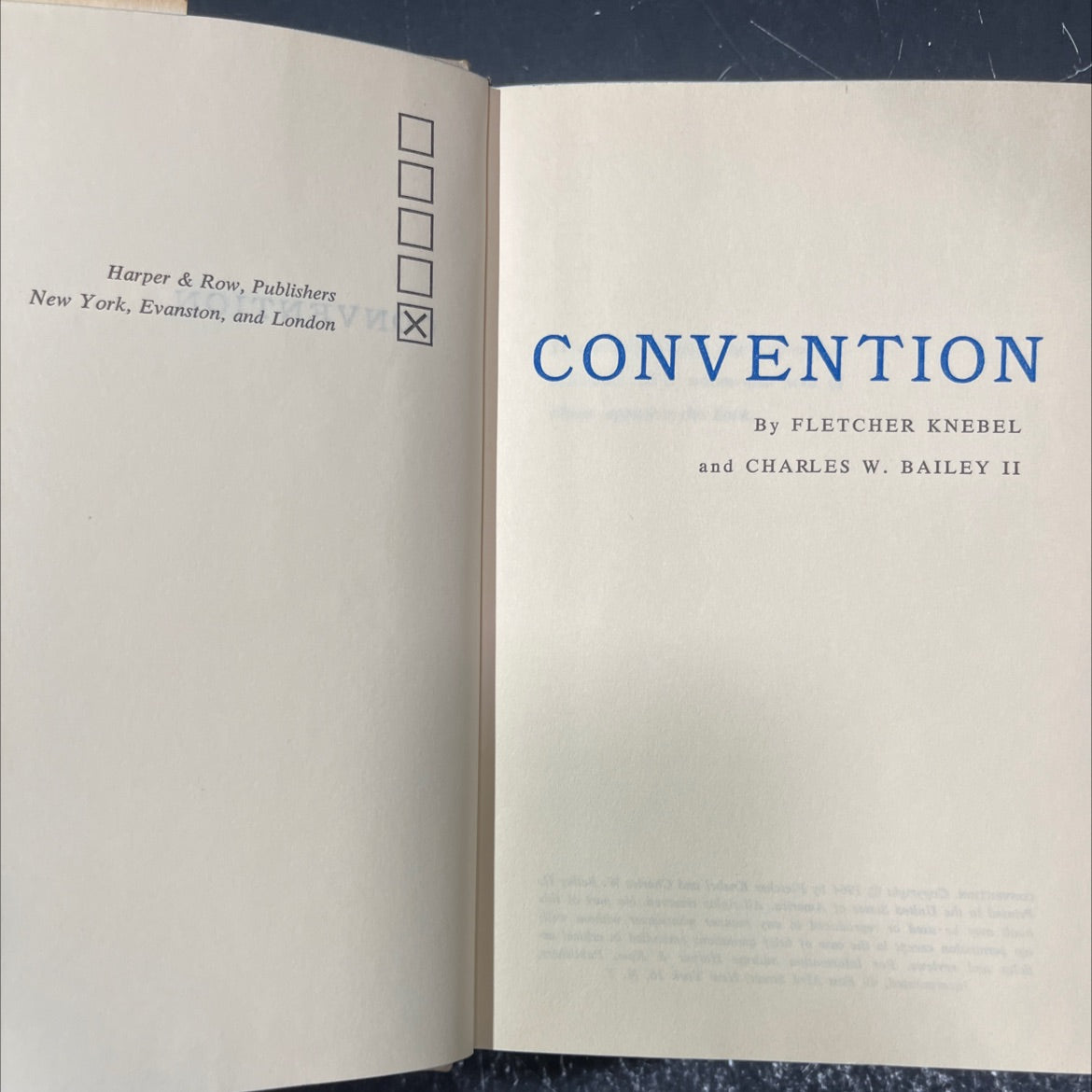 convention book, by fletcher knebel and charles w. bailey ii, 1964 Hardcover image 2